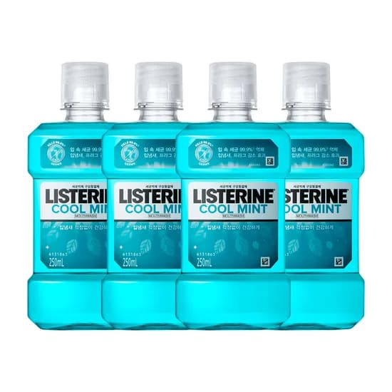 리스테린 쿨민트 마우스워시 250ml 4개