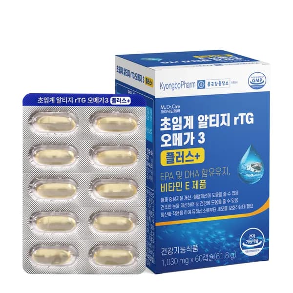 종근당홀딩스 초임계 알티지 오메가3 플러스 60캡슐 3박스