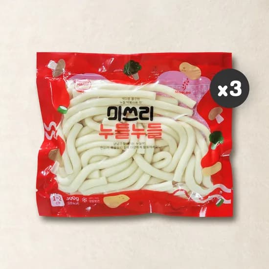 미쓰리 떡볶이떡 누들떡 300g 3개