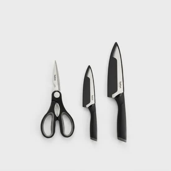 테팔 칼가위 세트 식도 15cm 1개 과도 9cm 1개 주방가위 1개