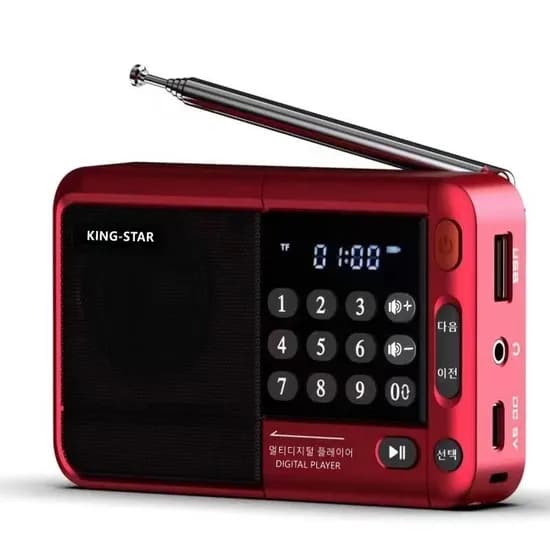 킹스타 효도라디오 K-83 1007곡 레드 1개