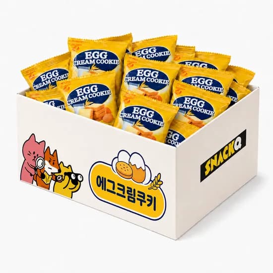 노브랜드 에그크림쿠키 10g 90개