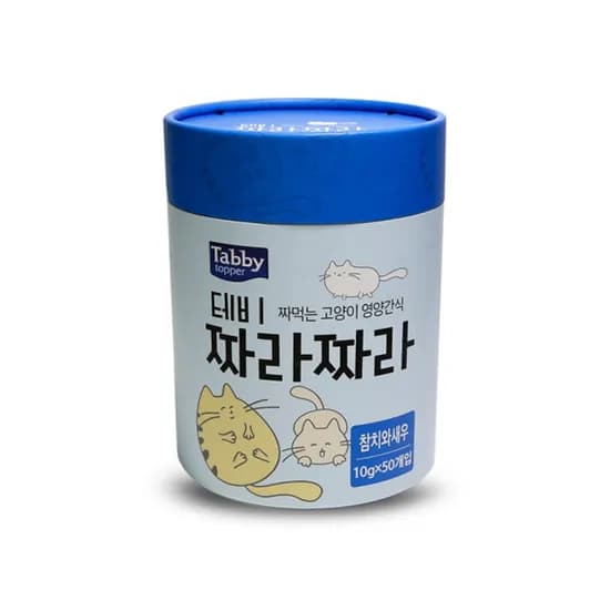 테비 짜라짜라 고양이간식, 참치와새우, 10g, 50개입, 1개