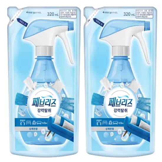 페브리즈 강력탈취 리필 상쾌한향 320ml 2개