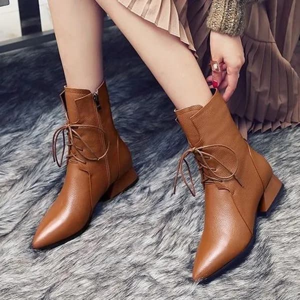 베리슈 여성 레이스업 앵클부츠 VJ-9269 블랙 230mm 1개 15,000원