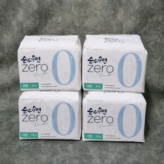 깨끗한나라 순수한면 ZERO 대형 14개입 4팩 10,990원