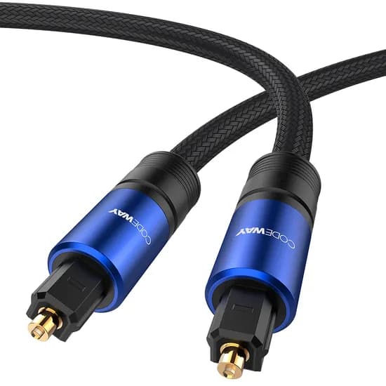 코드웨이 오디오 광 케이블, SPDIF Toslink, 1m, 블루, 1개