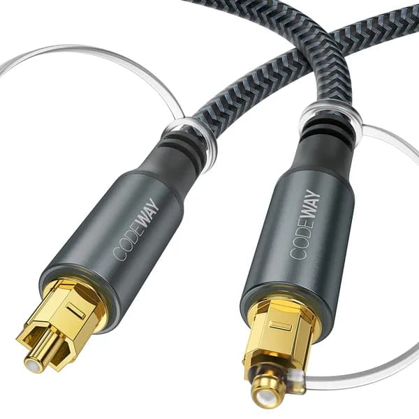 코드웨이 옵티컬 오디오 광 케이블 SPDIF TOSLINK 2m 그레이 1개 8,370원