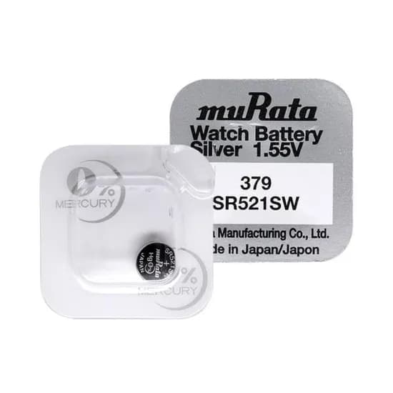 무라타 시계용 배터리 전원장치 379 SR521SW 1.55V 1개