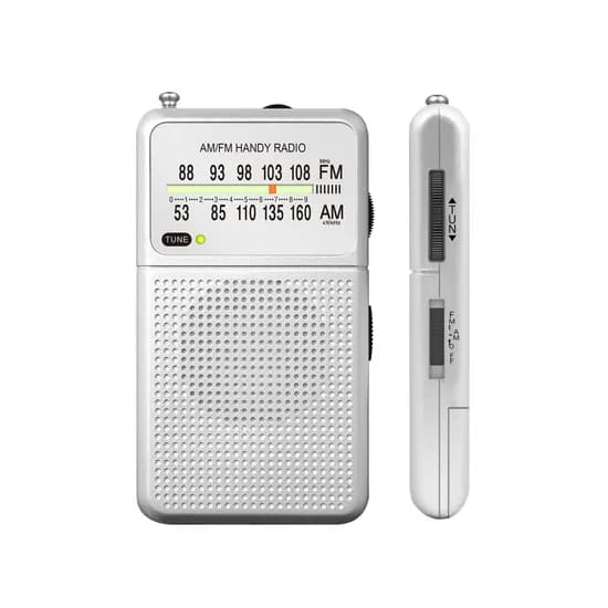 코비 휴대용 라디오, CXPR50, 실버, 1개