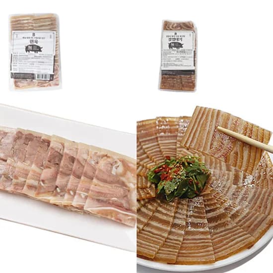 부산미식여행 냉장 돼지머리편육 500g 외 냉동 껍데기편육 300g