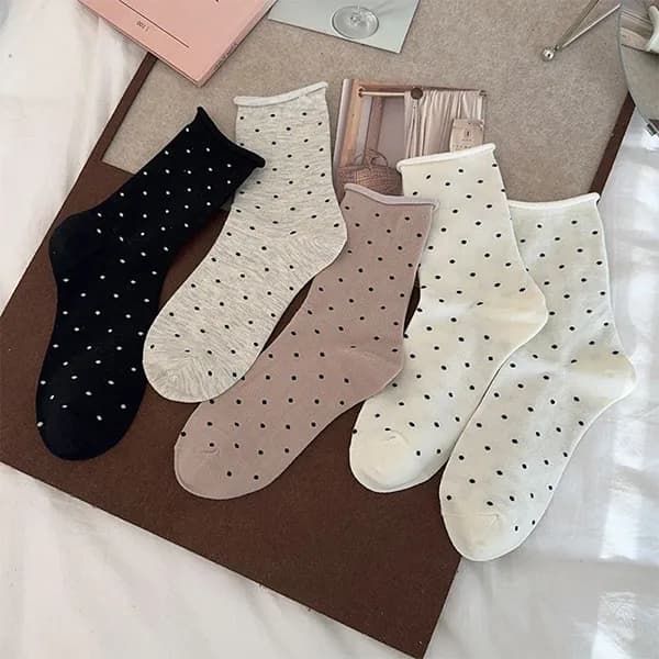 땡땡이 양말 화이트 10개 7,426원