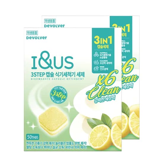 아이앤어스 식기세척기 세제, 500g, 2개