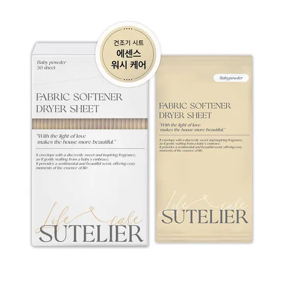 수뜰리에 시그니처 건조기시트 베이비파우더 30매 3개