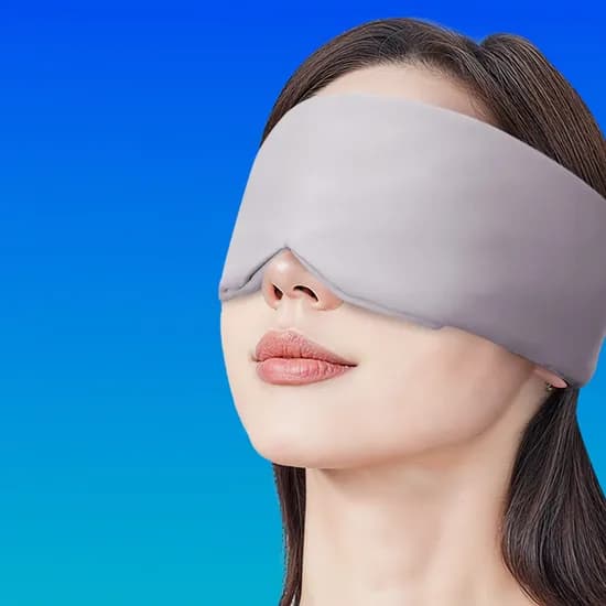 자요 초슬림 냉감 무소음 암막 수면안대 쿨그레이 732x70mm 1개