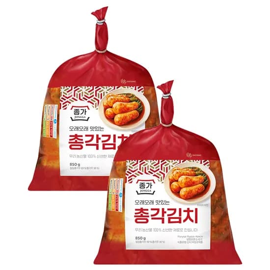 종가 총각김치, 850g, 2개