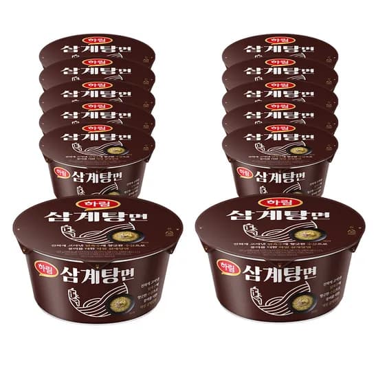 하림 삼계탕면, 125g, 12개