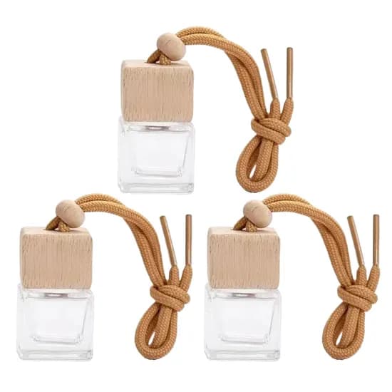사각 차량용 디퓨저 용기, 3개입, 8ml, 1개