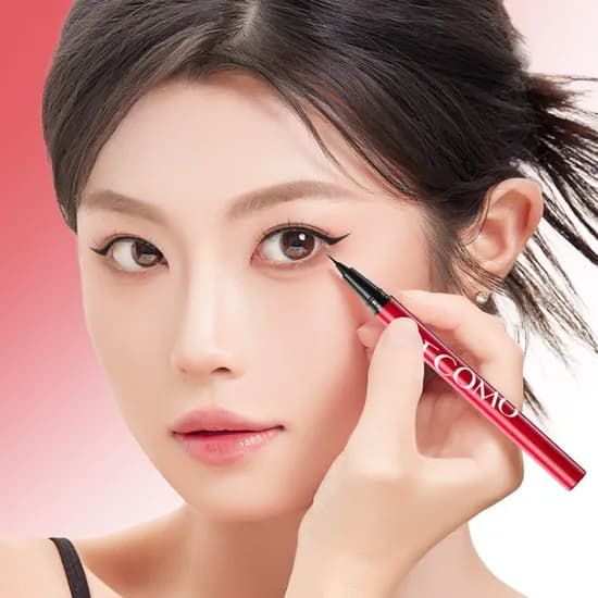 GECOMO 리퀴드 아이라이너, 01 네츄럴 블랙, 1개