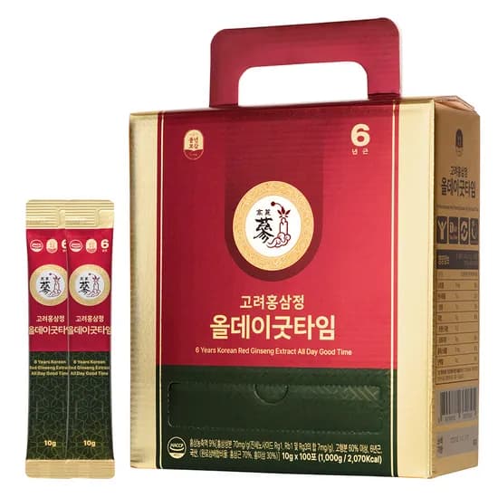 풍년보감 6년근 고려홍삼정 올데이굿타임 홍삼스틱, 10g, 100포, 1박스