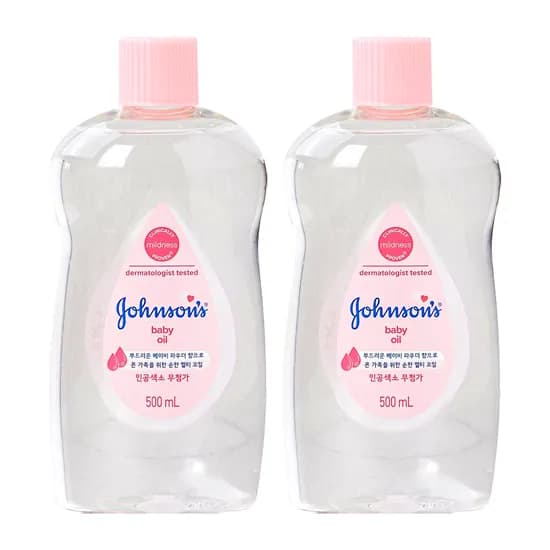 존슨즈 베이비 오일 500ml 2개
