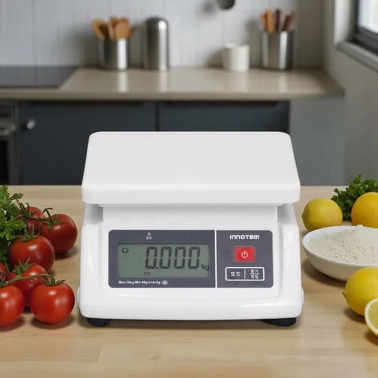 이노템 충전식 전자저울 T28 SERIES, 30kg, 화이트