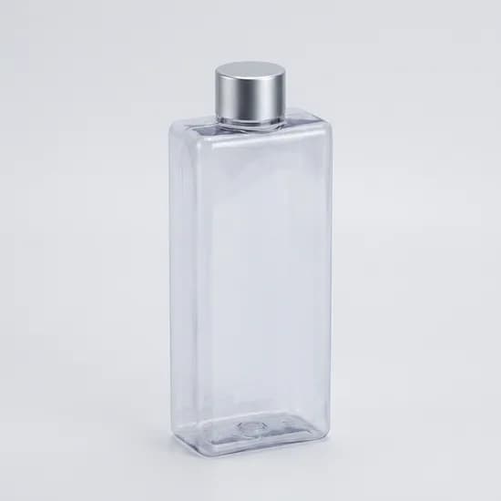 뉴워터북 사각 투명 납작 보틀 350ml
