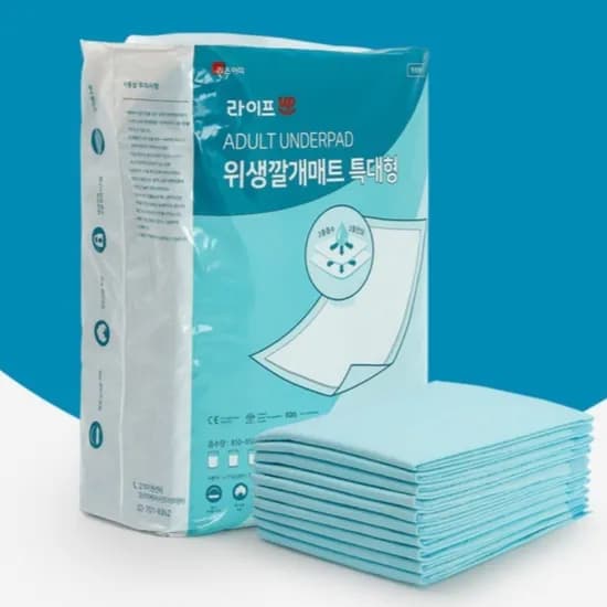 라이트업 성인용 위생매트 특대형 10개입 6개