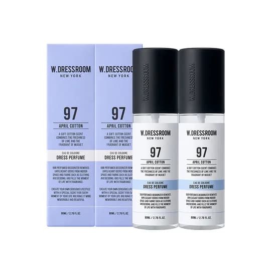 더블유드레스룸 드레스퍼퓸 포터블 에이프릴코튼 80ml 2개