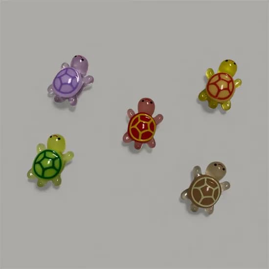 거북이 냉장고자석 마그넷 세트, 랜덤믹스, 5종, 1.6x2.2cm