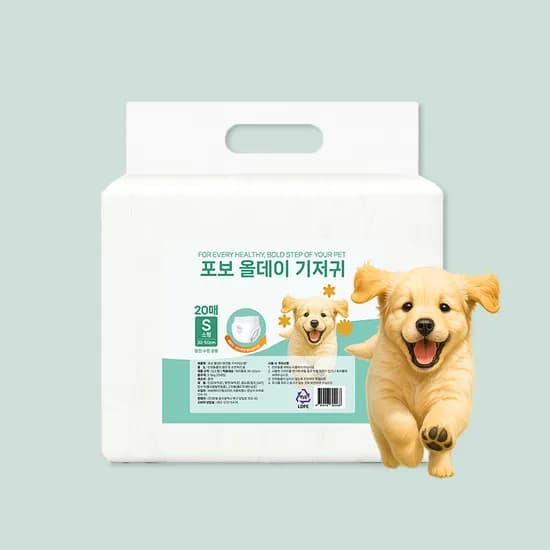 포보 올데이 애견용 기저귀 소형, 20개입, 1팩