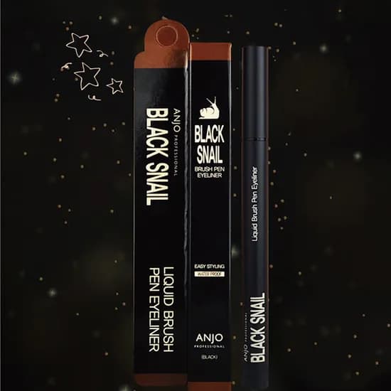 앙쥬 블랙스네일 브러쉬 펜 아이라이너, 0.5ml, 2개