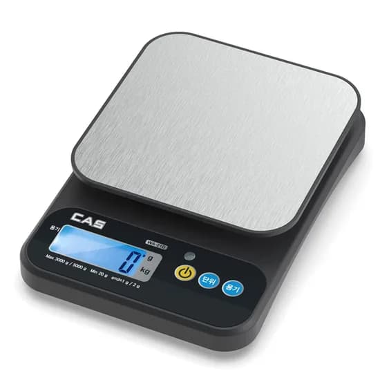카스 정밀 전자저울 블랙 5kg CWA-35B 1개