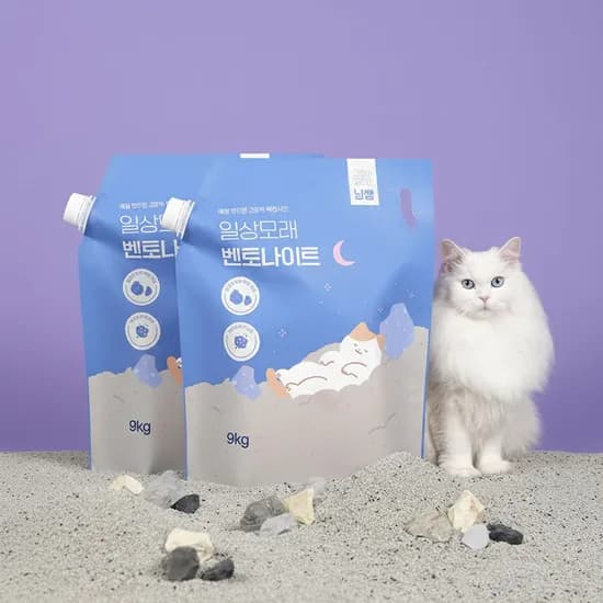 냥쌤 일상모래 벤토나이트, 9kg, 2개