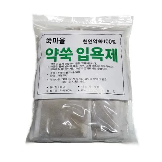 쑥마을 약쑥 입욕제, 4개입, 4개, 1세트