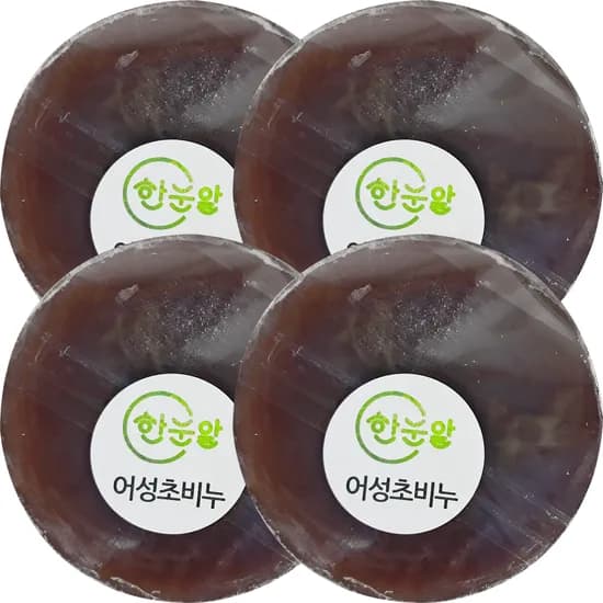 한눈알 어성초 수제비누 85g 4개