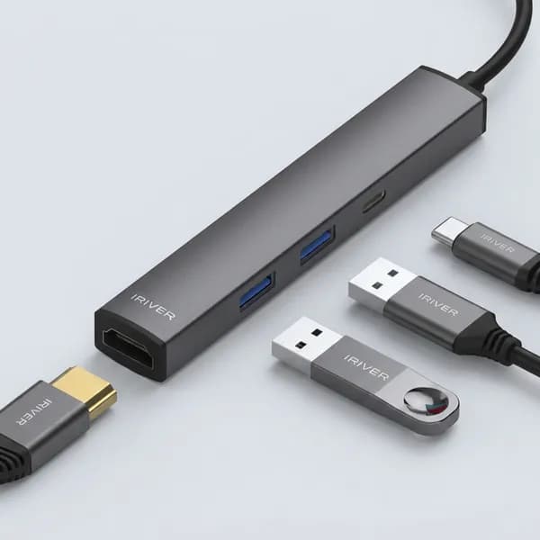 아이리버 USB 멀티허브 4포트 IHC-HW10-HUB4 4K 5Gbps 100W 블랙 1개