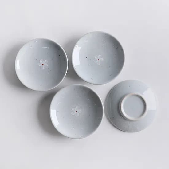 고백자 평 앞접시 세트 14cm 4개입