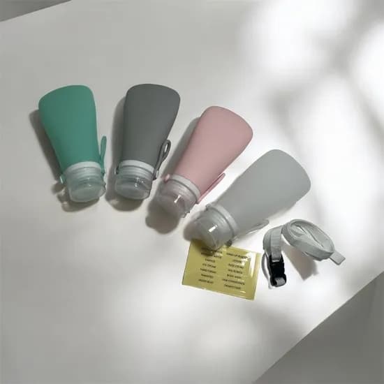 휴무드 실리콘 공병 90ml, 파스텔컬러, 4개
