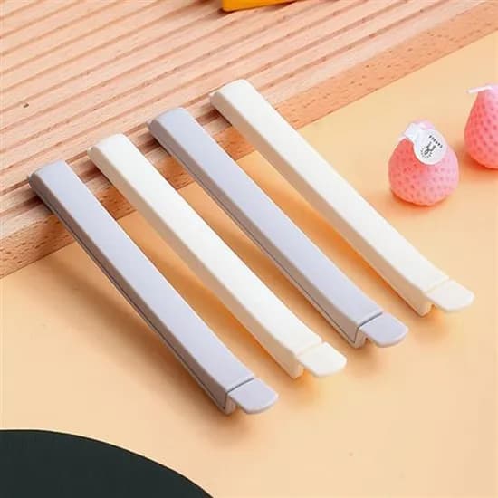 베이직 밀봉집게 화이트그레이 4P 1개