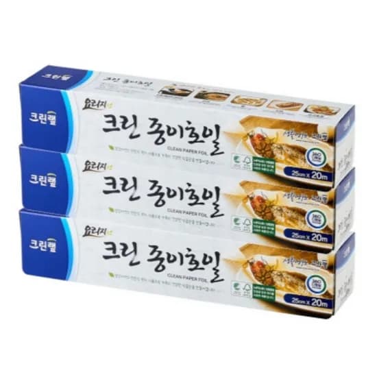 크린랩 종이호일, 25cmx20m, 3개, 1개