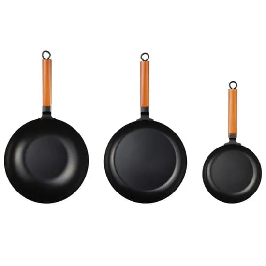 바이마르 블랙빈 스텐 프라이팬 3종 세트 블랙 20cm 프라이팬 28cm 프라이팬 28cm 궁중팬 1세트