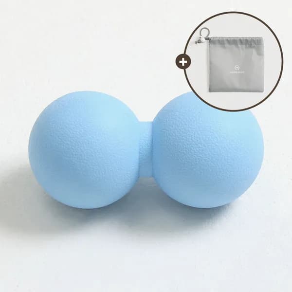 땅콩 마사지볼 더블 지압 볼 블루 MMB03 1개