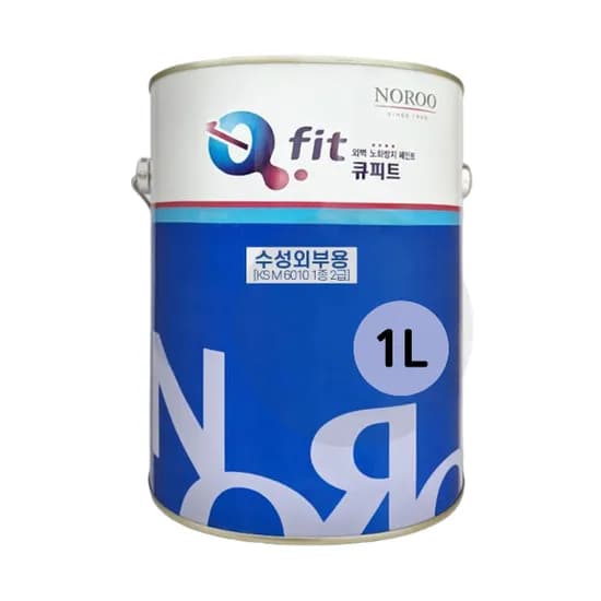 노루표 수성 외부용 페인트 순흰색 WHITE 1L 1개