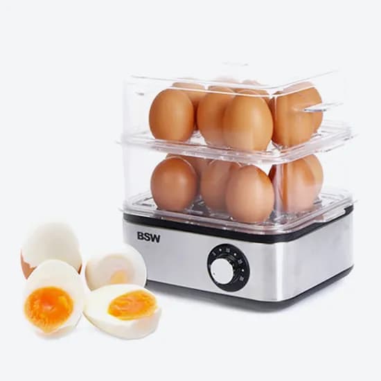 BSW 스테인레스 2단 멀티 계란찜기, BS-1504-EB, 1개