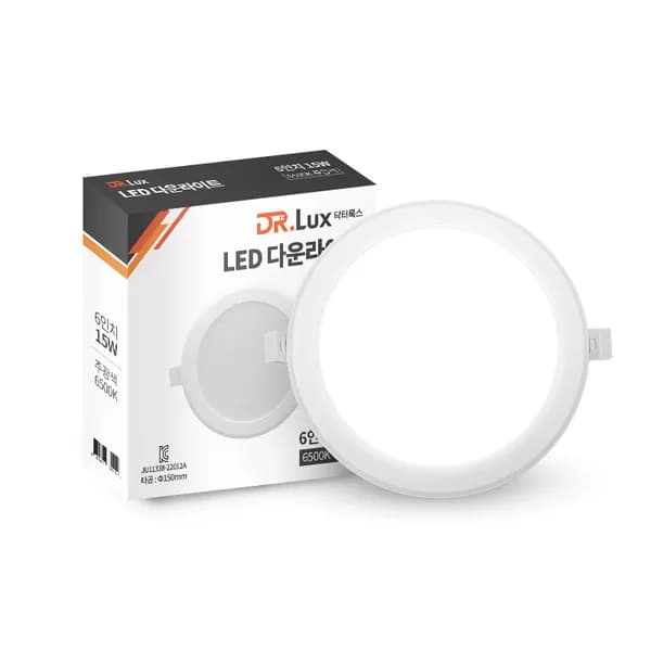 DR.Lux 방습 LED 다운라이트 매립등 150mm(6인치) 15W 주광색 3개