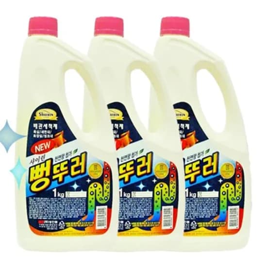 플로아 변기 배관 오물분해제 1L 3개