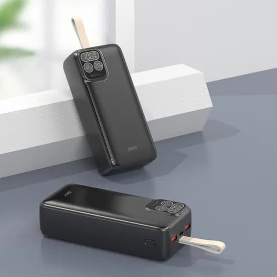 스카이 보조배터리, SKY-PD30, 30000mAh, 잔량표시, 블랙, 1개