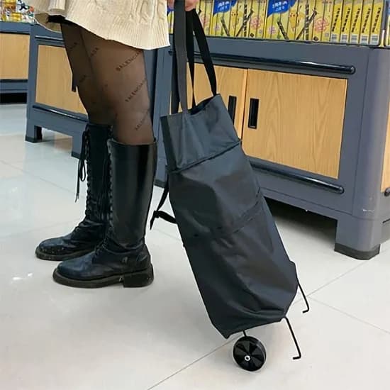 핸드 폴딩 카트 블랙 1개