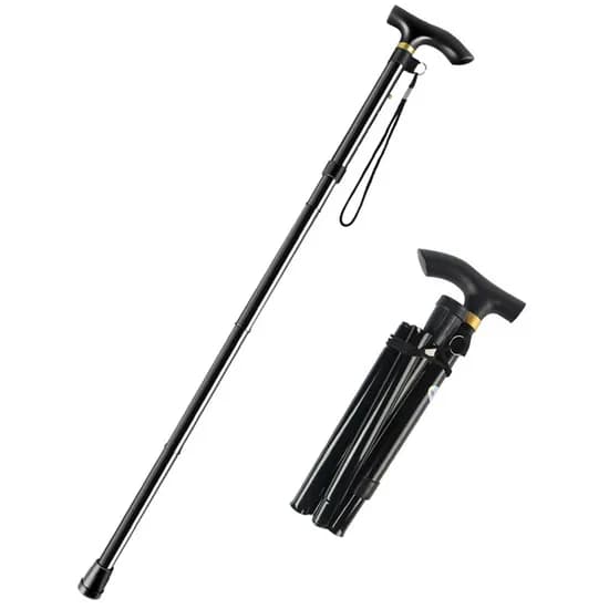 접이식 폴딩 노인 지팡이 블랙 26~94cm 1개